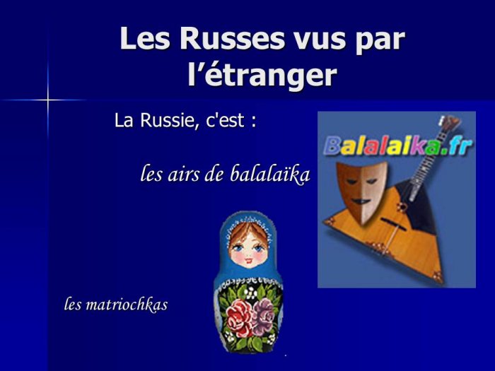 Презентация - Non aux stéréotypes Vive la vérité!