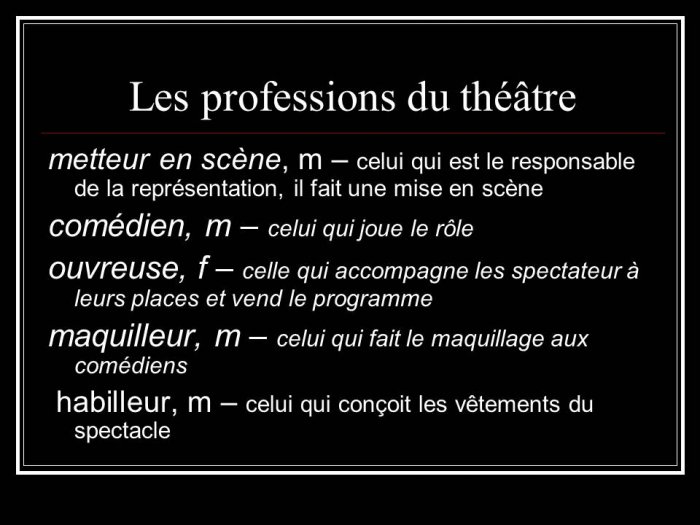 Презентация - Théâtre