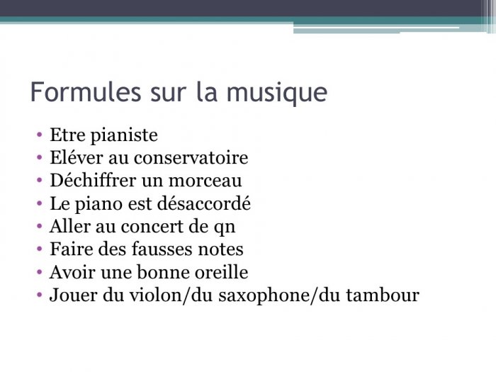 Презентация - MUSIQUE (Музыка)