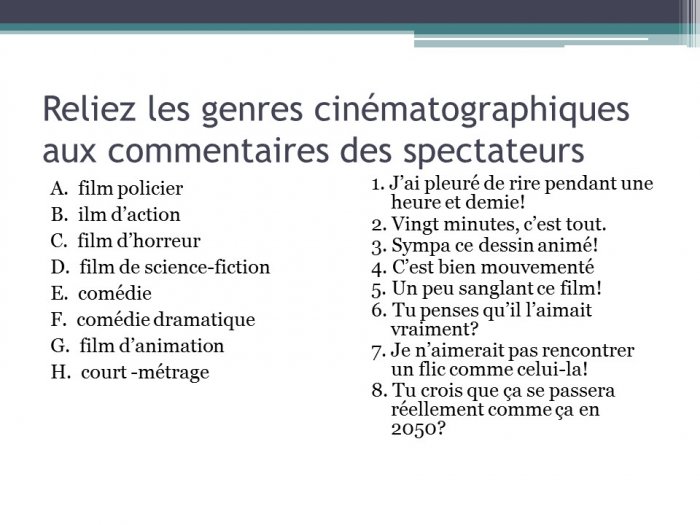 Презентация - Cinéma (Кино)
